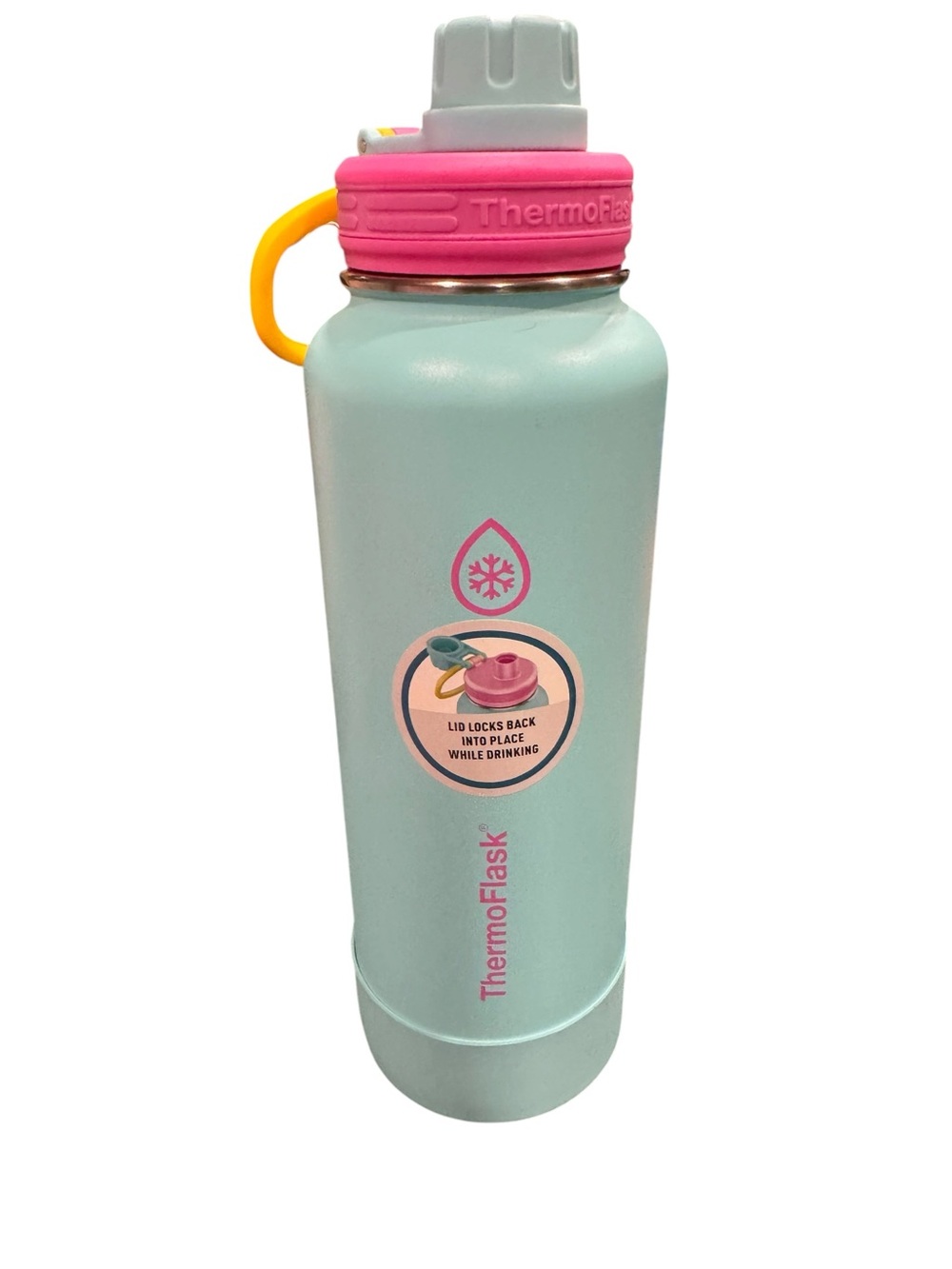 ThermoFlask Mint and Pink Stainless Insulated Water Bottle
